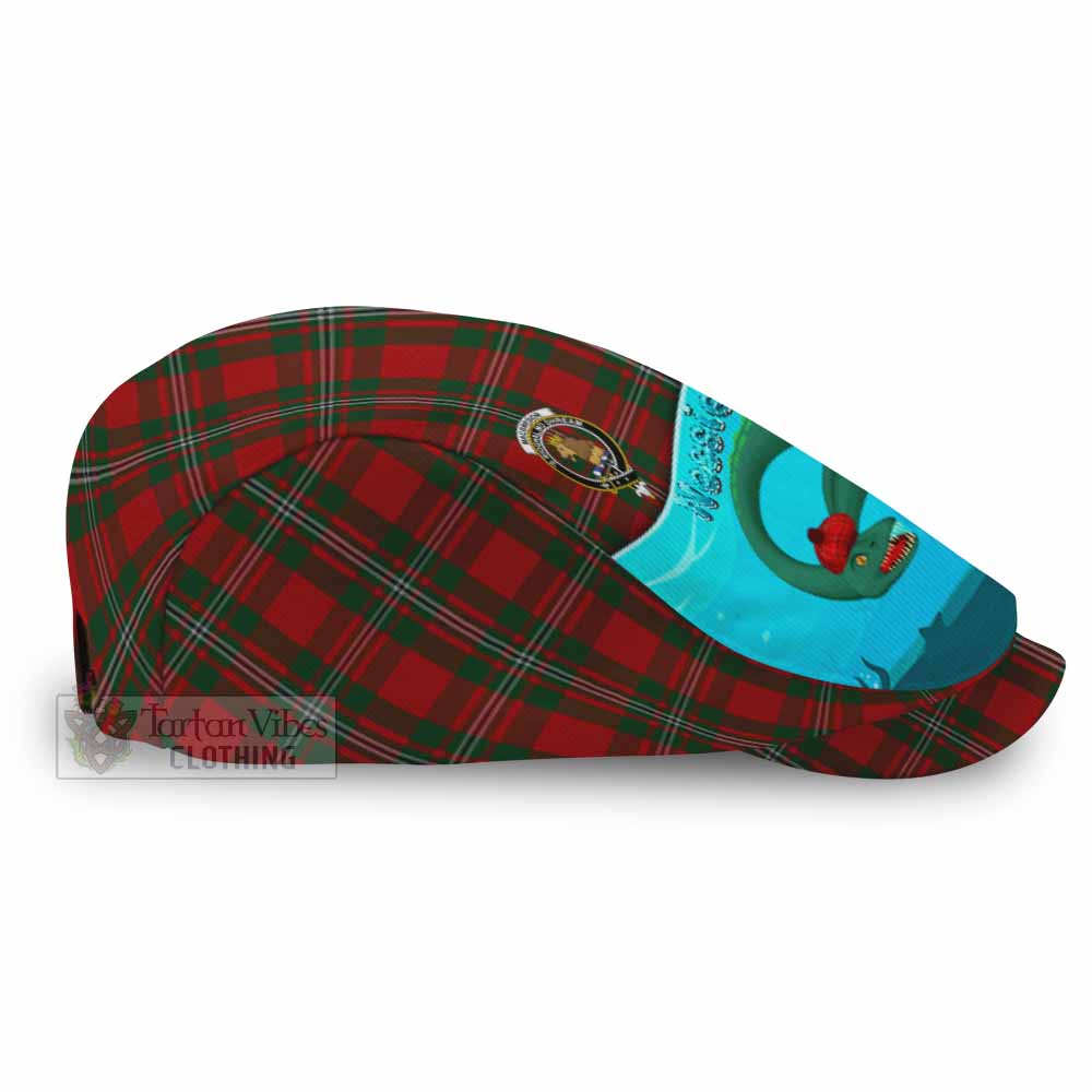 MacGregor (McGregor) Tartan Crest Flat Cap, Jeff Cap Nessie Under Water