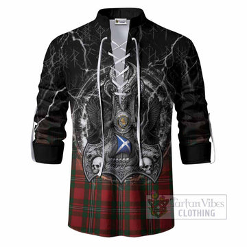 MacGregor (McGregor) Tartan Crest Ghillie Shirt Celtic Odin's Raven Legacy