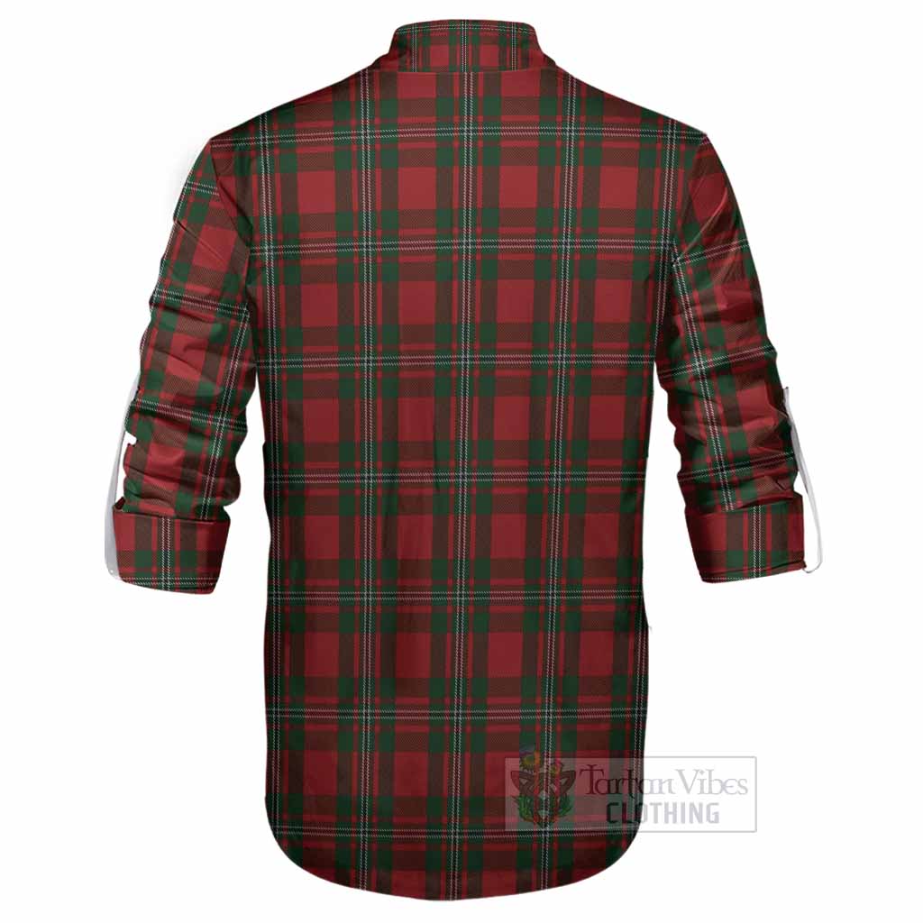 MacGregor (McGregor) Tartan Crest Ghillie Shirt Ferocious Lion Style