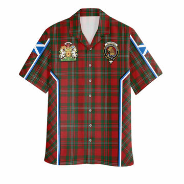 MacGregor (McGregor) Tartan Crest Hawaiian Shirt Scotland Coat of Arm Flag Style