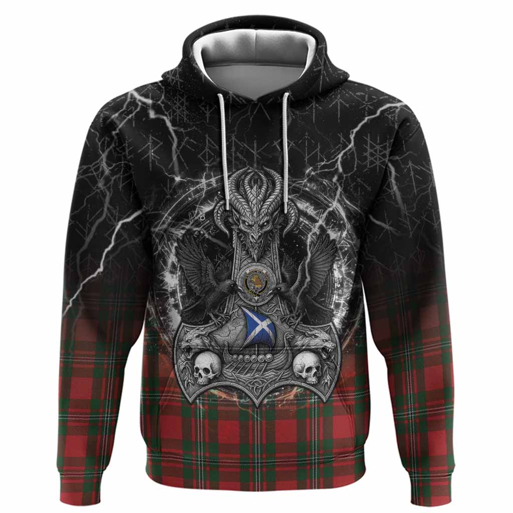 MacGregor (McGregor) Tartan Crest Hoodie Celtic Odin's Raven Legacy