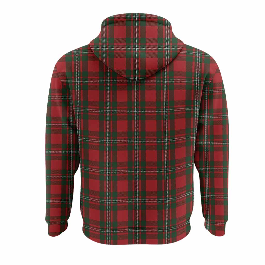 MacGregor (McGregor) Tartan Crest Hoodie Ferocious Lion Style