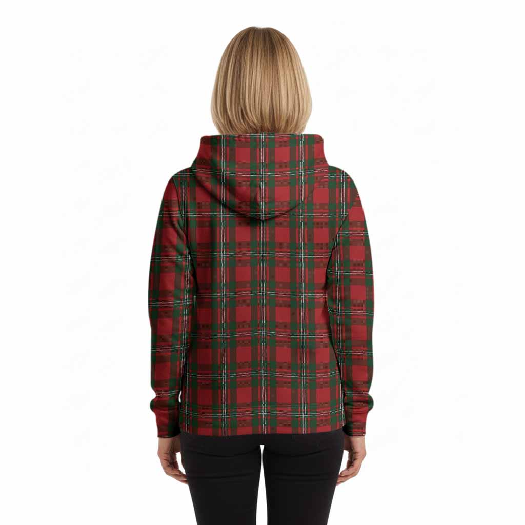 MacGregor (McGregor) Tartan Crest Hoodie Ferocious Lion Style