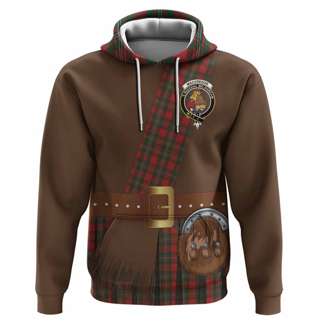 MacGregor (McGregor) Tartan Crest Hoodie Kilt Costume Style
