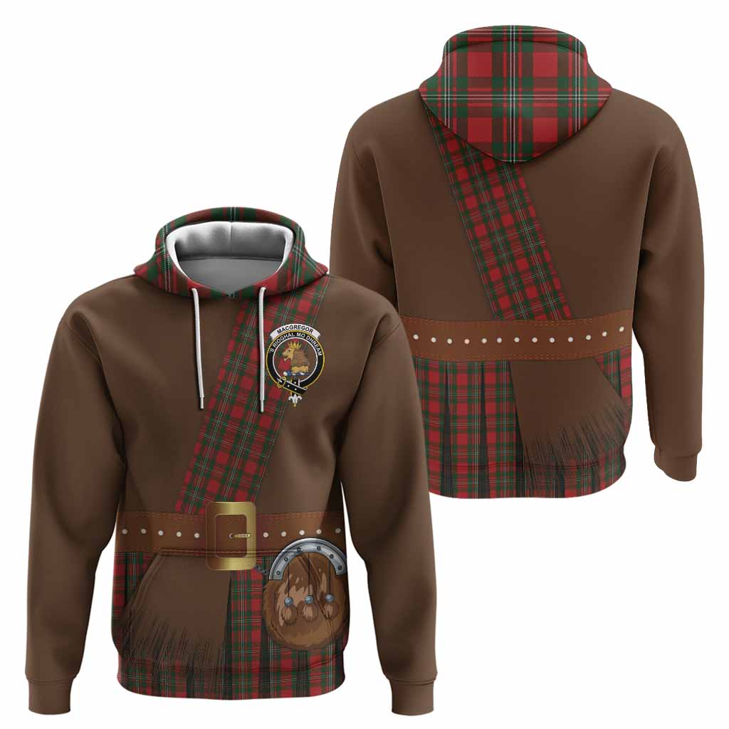 MacGregor (McGregor) Tartan Crest Hoodie Kilt Costume Style