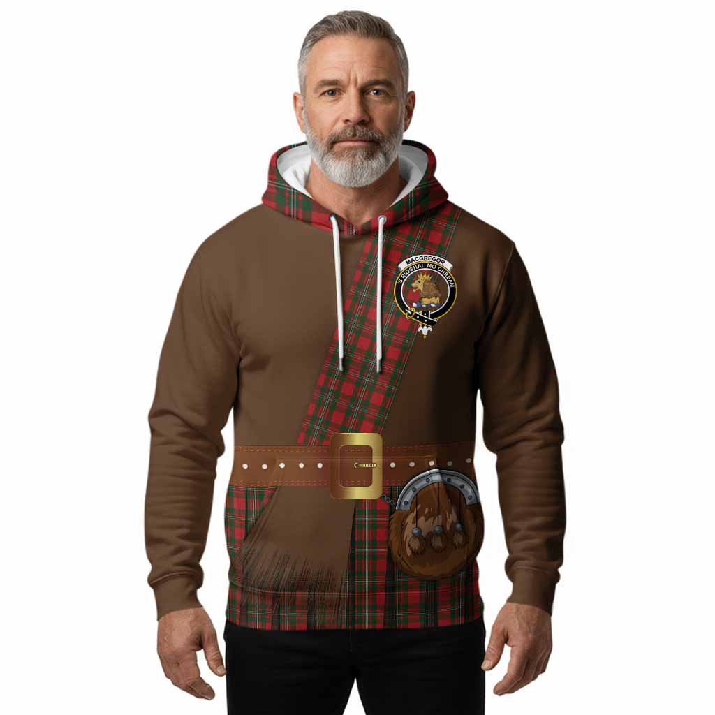 MacGregor (McGregor) Tartan Crest Hoodie Kilt Costume Style