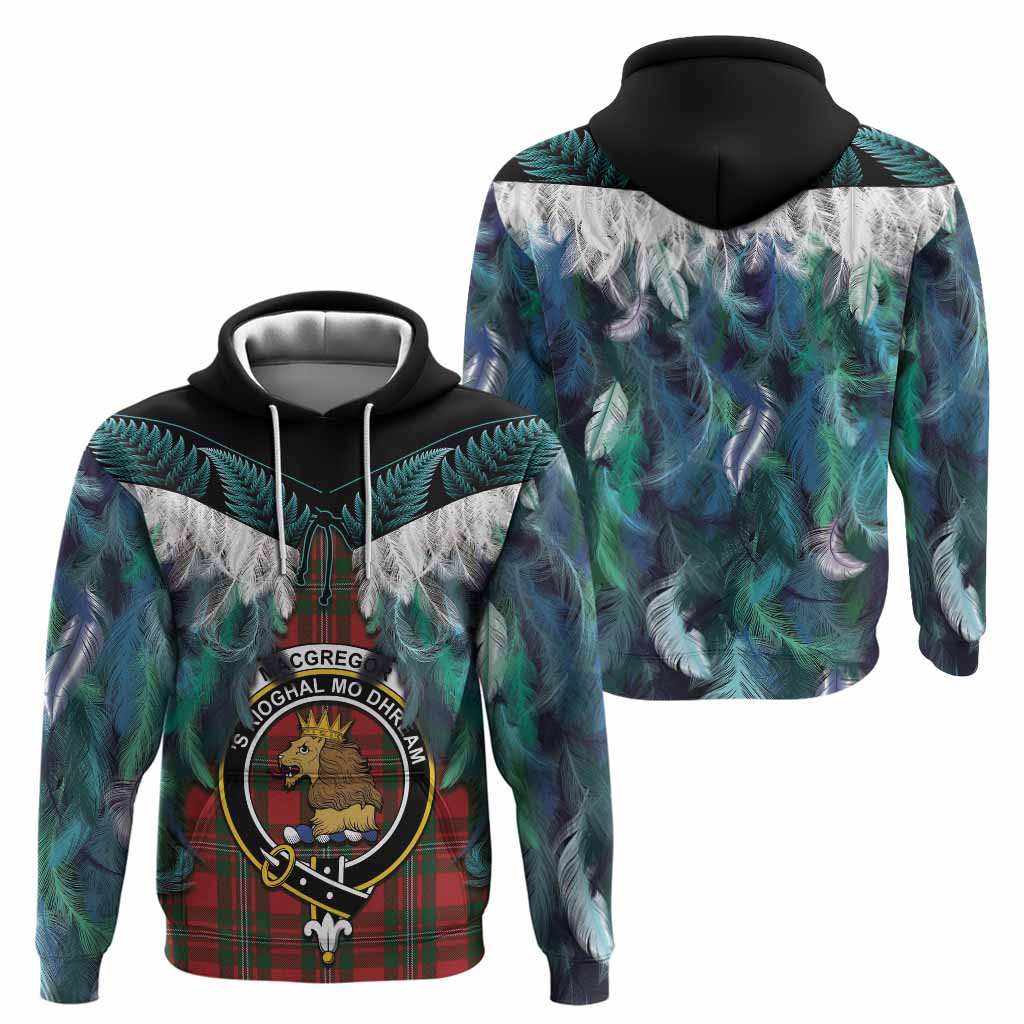 MacGregor (McGregor) Tartan Crest Hoodie New Zealand Maori Korowai Cloak