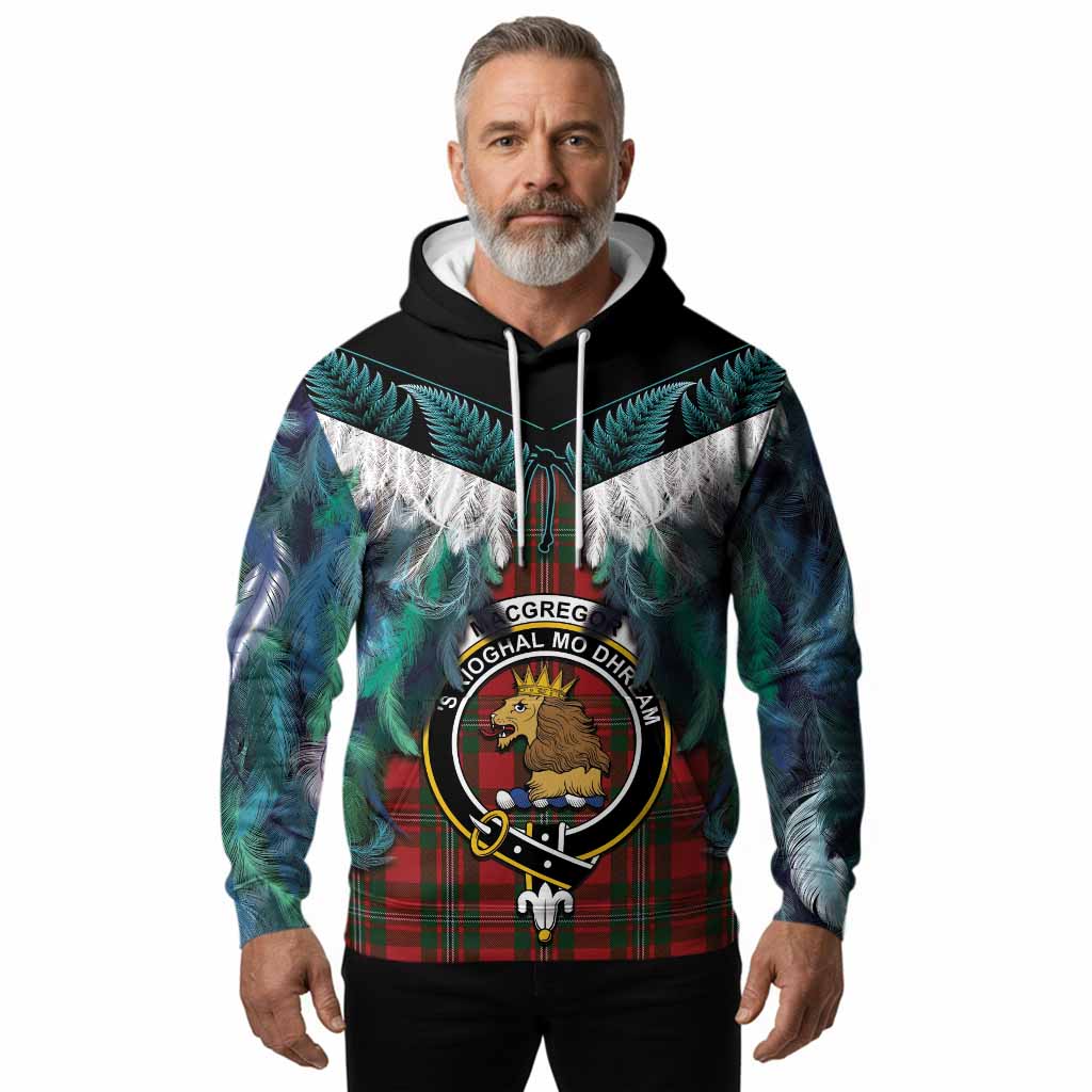 MacGregor (McGregor) Tartan Crest Hoodie New Zealand Maori Korowai Cloak