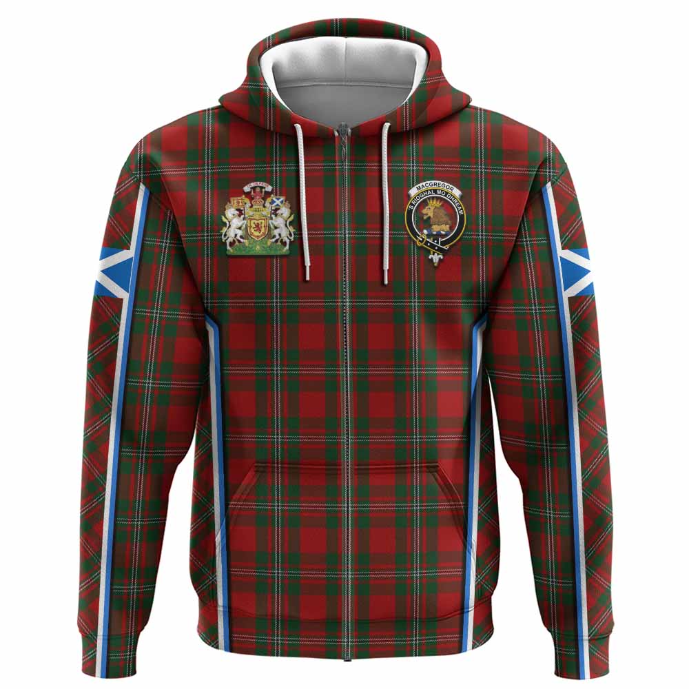 MacGregor (McGregor) Tartan Crest Hoodie Scotland Coat of Arm Flag Style - Tartan Vibes Clothing