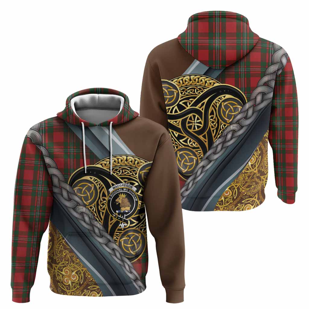 MacGregor (McGregor) Tartan Crest Hoodie Scottish Triskele Celtic