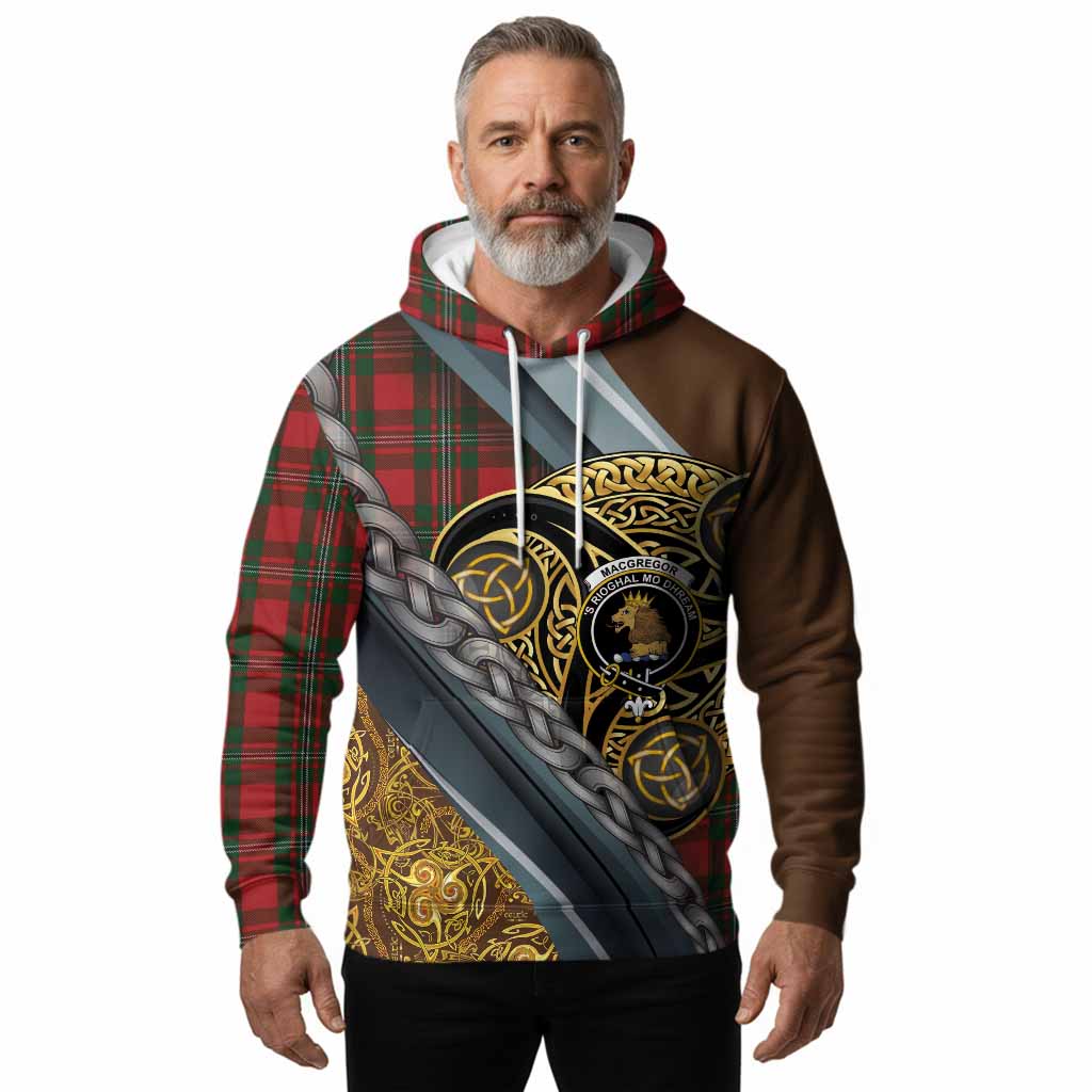 MacGregor (McGregor) Tartan Crest Hoodie Scottish Triskele Celtic