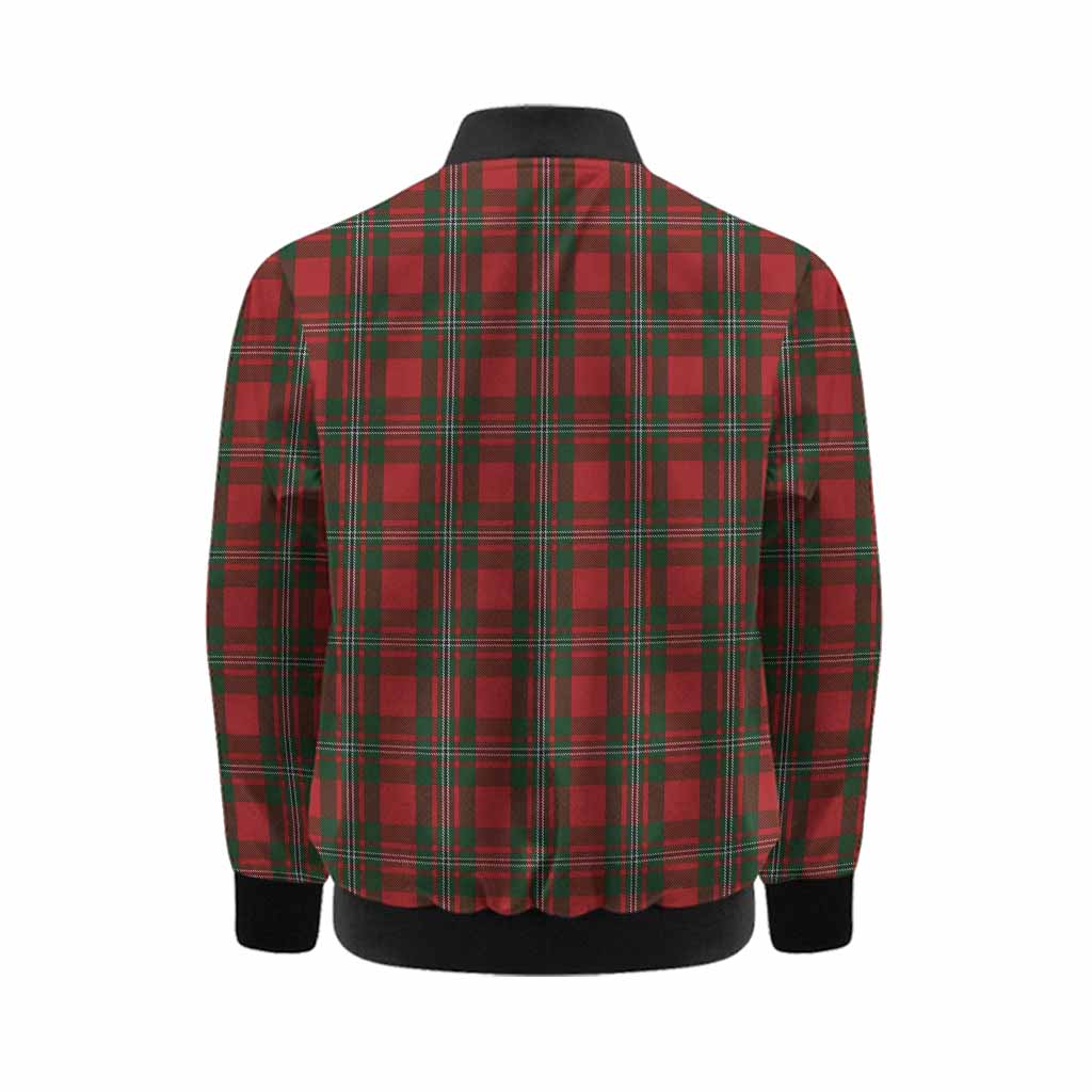 MacGregor (McGregor) Tartan Crest Kid Bomber Jacket Ferocious Lion Style Kid - Tartan Vibes Clothing