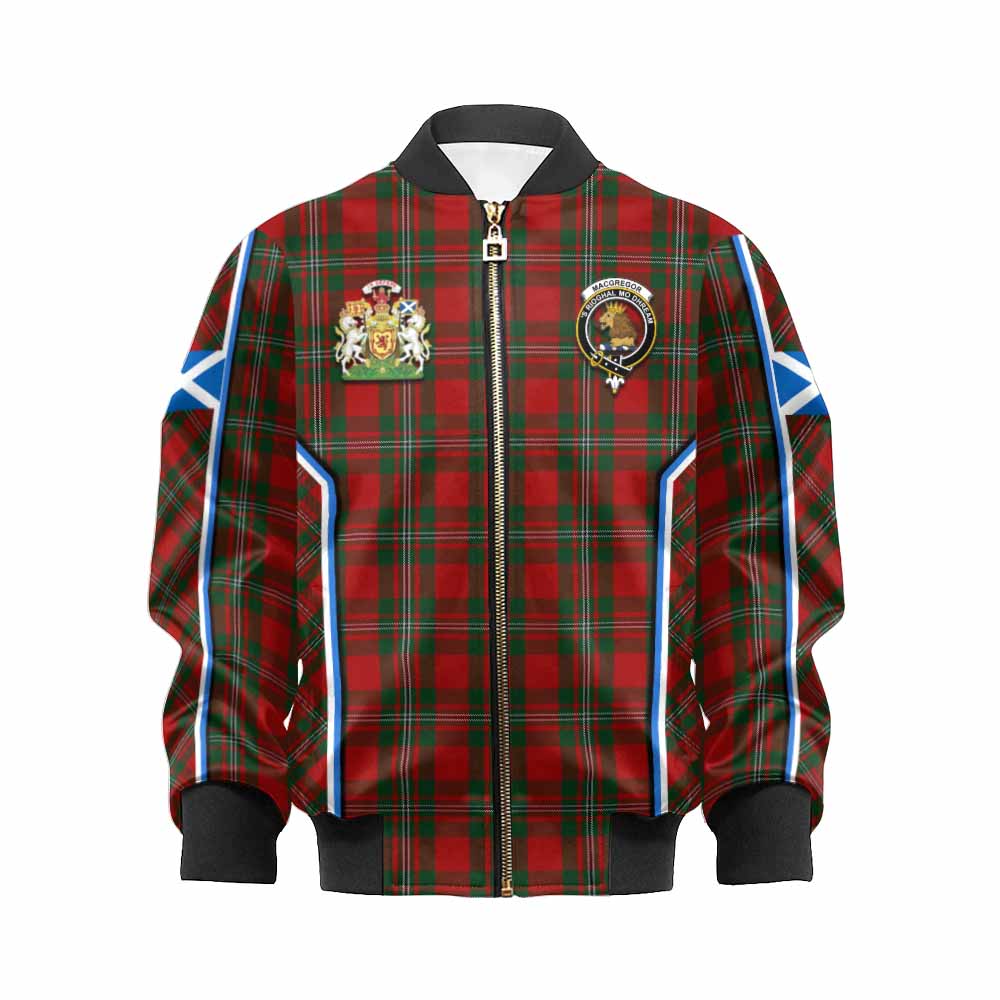MacGregor (McGregor) Tartan Crest Kid Bomber Jacket Scotland Coat of Arm Flag Style - Tartan Vibes Clothing