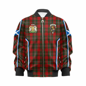 MacGregor (McGregor) Tartan Crest Kid Bomber Jacket Scotland Coat of Arm Flag Style - Tartan Vibes Clothing