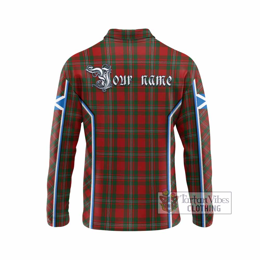 MacGregor (McGregor) Tartan Crest Long Sleeve Polo Shirt Scotland Coat of Arm Flag Style - Tartan Vibes Clothing