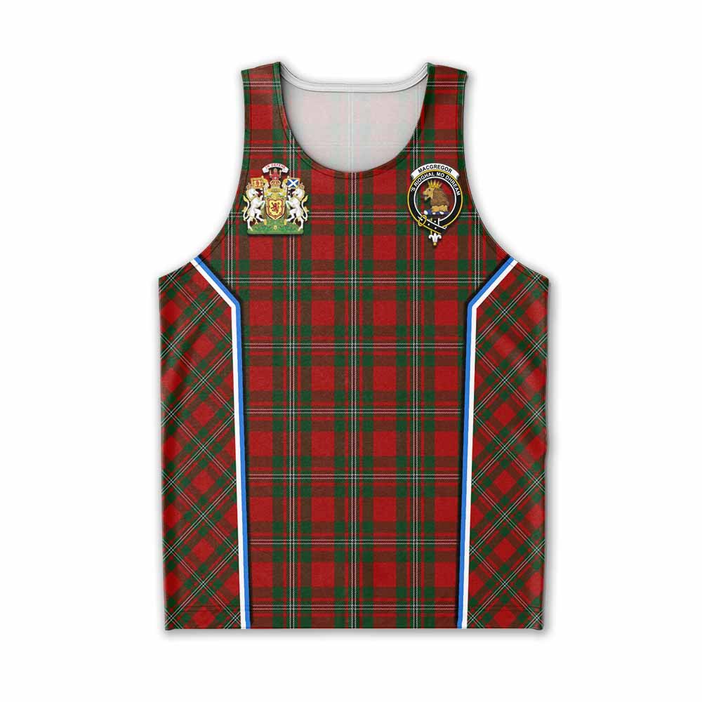 MacGregor (McGregor) Tartan Crest Men Tank Top Scotland Coat of Arm Flag Style - Tartan Vibes Clothing