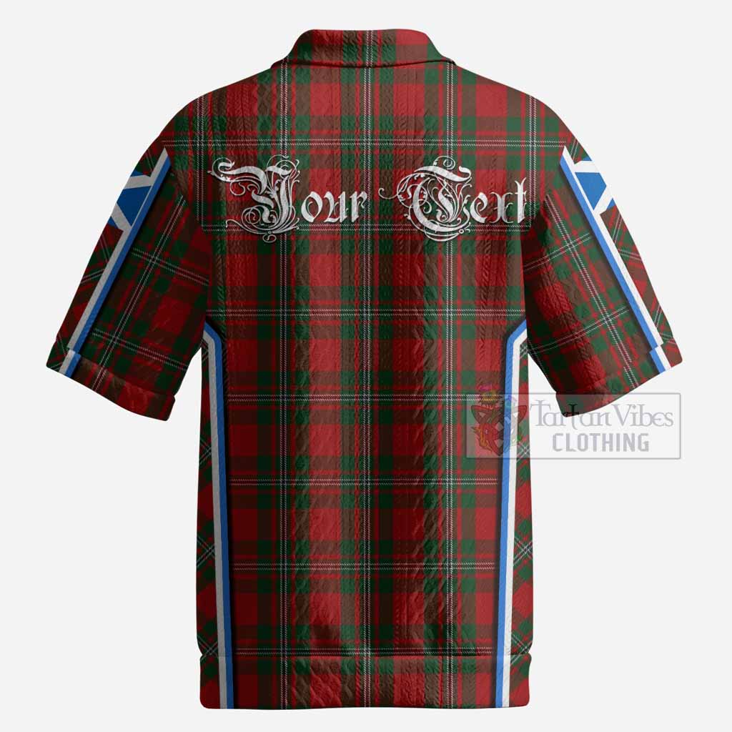 MacGregor (McGregor) Tartan Crest Men’s Polo Sweater Top Scotland Coat of Arm Flag Style