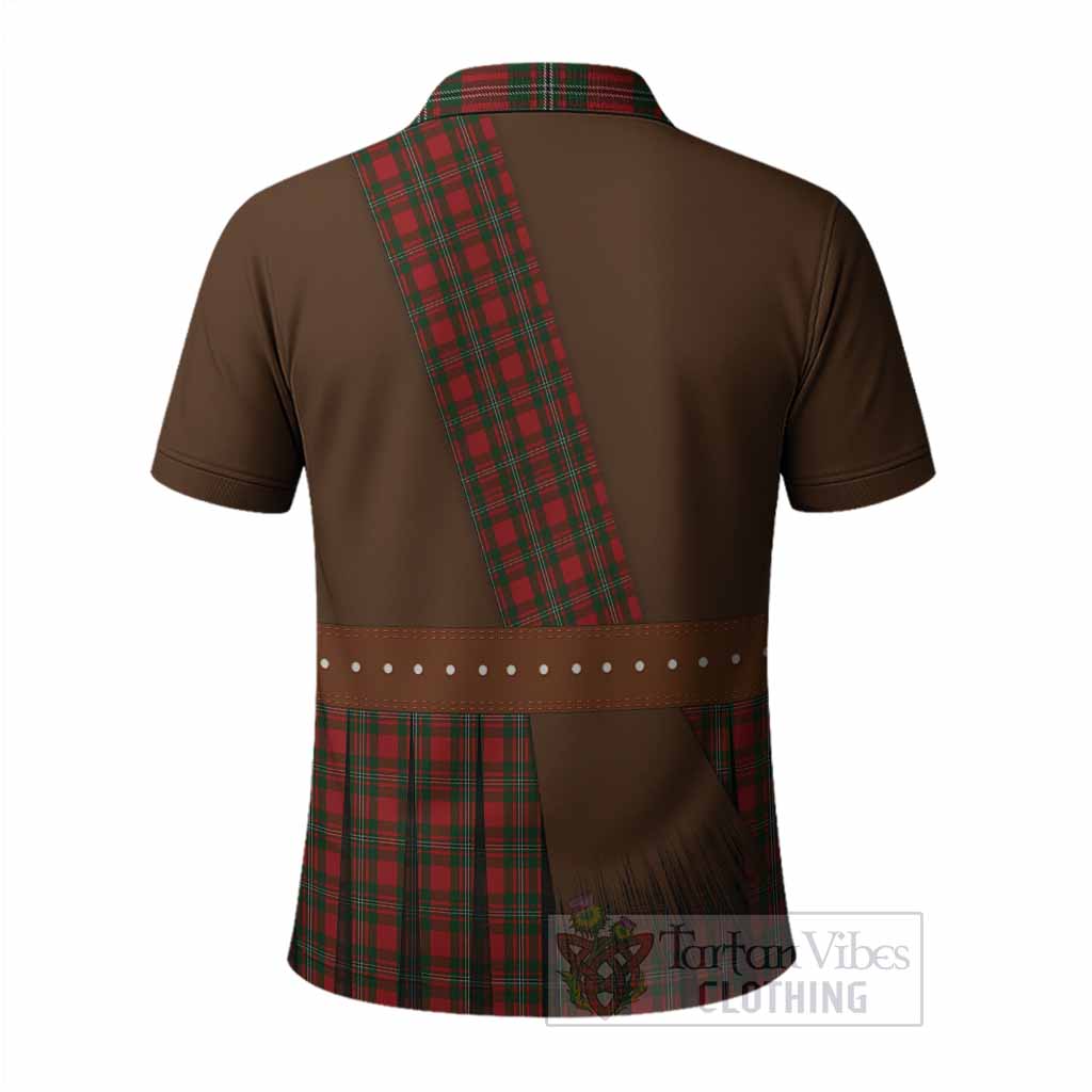 MacGregor (McGregor) Tartan Crest Polo Shirt Kilt Costume Style
