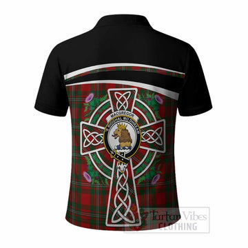 MacGregor (McGregor) Tartan Crest Polo Shirt Scottish Thistle Celtic Cross Alba Gu Brath