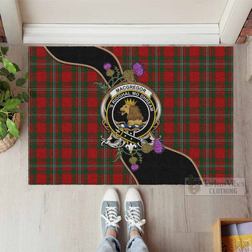 MacGregor (McGregor) Tartan Crest Rubber Doormat Scottish Thistle Spirit - Tartan Vibes Clothing