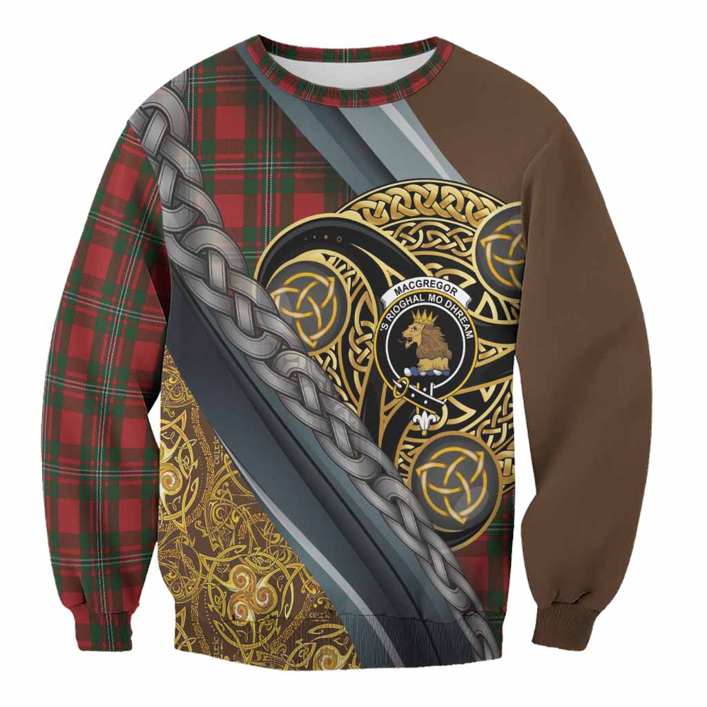 MacGregor (McGregor) Tartan Crest Sweatshirt Scottish Triskele Celtic