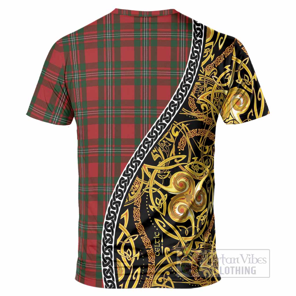 MacGregor (McGregor) Tartan Crest T-Shirt Celtic Knot and Triple Trickle Spiral Symbols