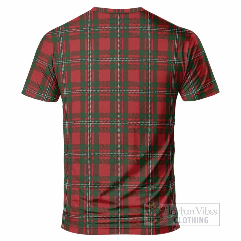 MacGregor (McGregor) Tartan Crest T-Shirt Ferocious Lion Style