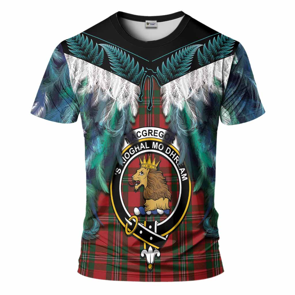 MacGregor (McGregor) Tartan Crest T-Shirt New Zealand Maori Korowai Cloak