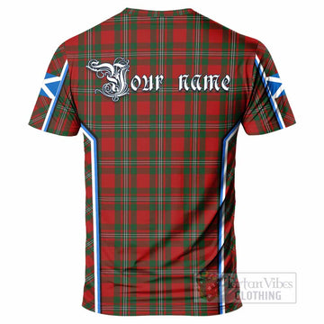 MacGregor (McGregor) Tartan Crest T-shirt Scotland Coat of Arm Flag Style