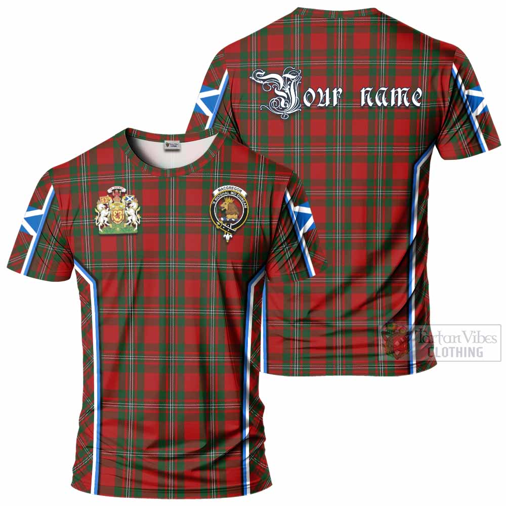 MacGregor (McGregor) Tartan Crest T-shirt Scotland Coat of Arm Flag Style - Tartan Vibes Clothing