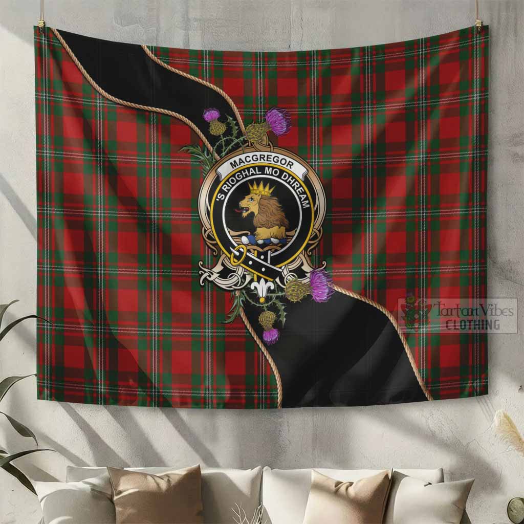 MacGregor (McGregor) Tartan Crest Tapestry Scottish Thistle Spirit - Tartan Vibes Clothing
