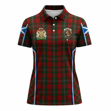 MacGregor (McGregor) Tartan Crest Women's Polo Shirt Scotland Coat of Arm Flag Style