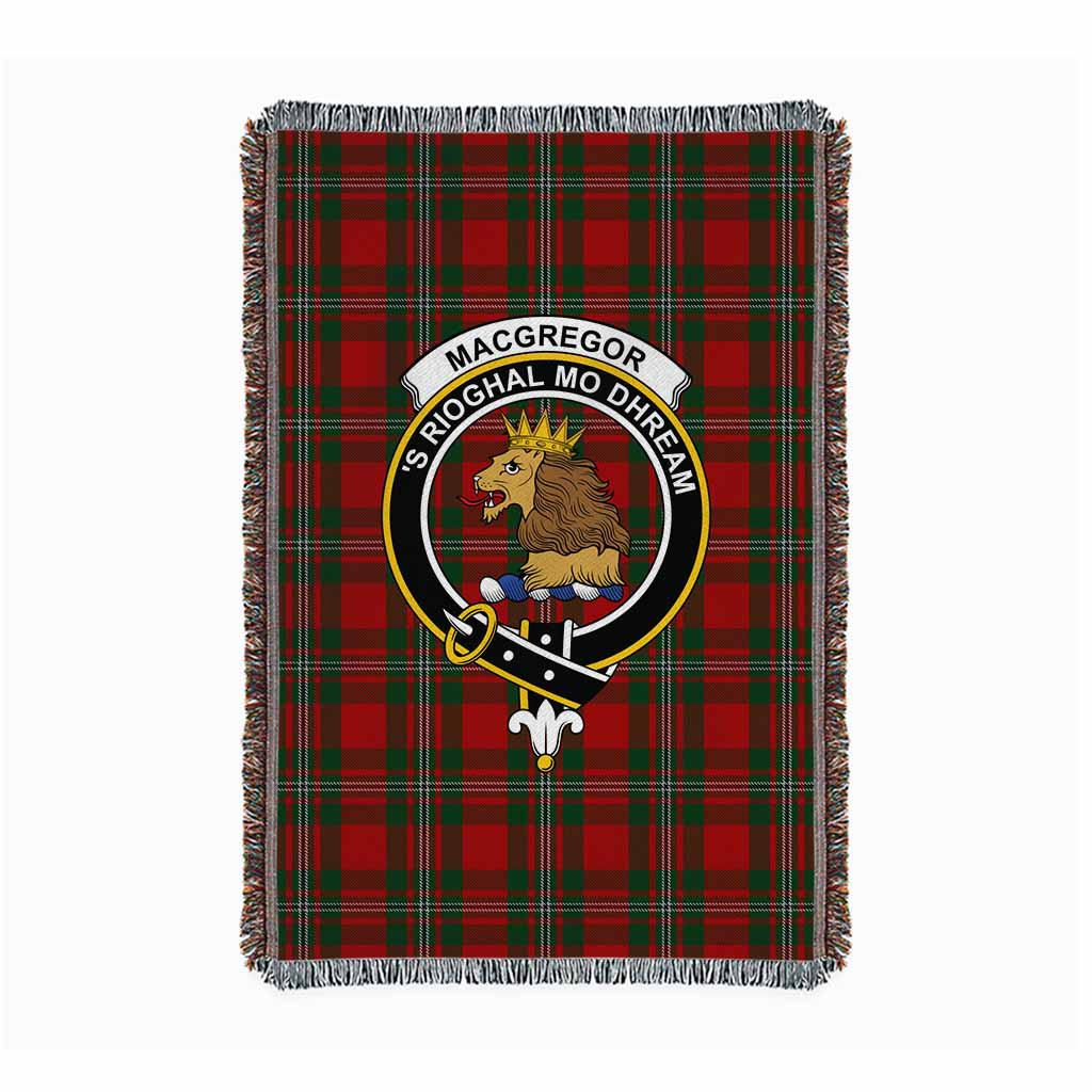 MacGregor (McGregor) Tartan Crest Woven Blanket S 43 x 67 inches 110 x 170cm - Tartan Vibes Clothing