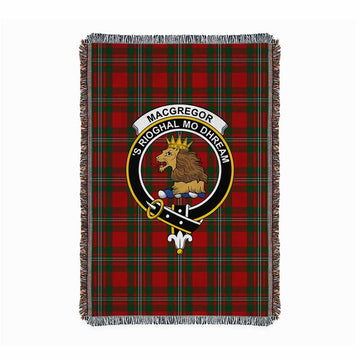 MacGregor (McGregor) Tartan Crest Woven Blanket S 43 x 67 inches 110 x 170cm - Tartan Vibes Clothing