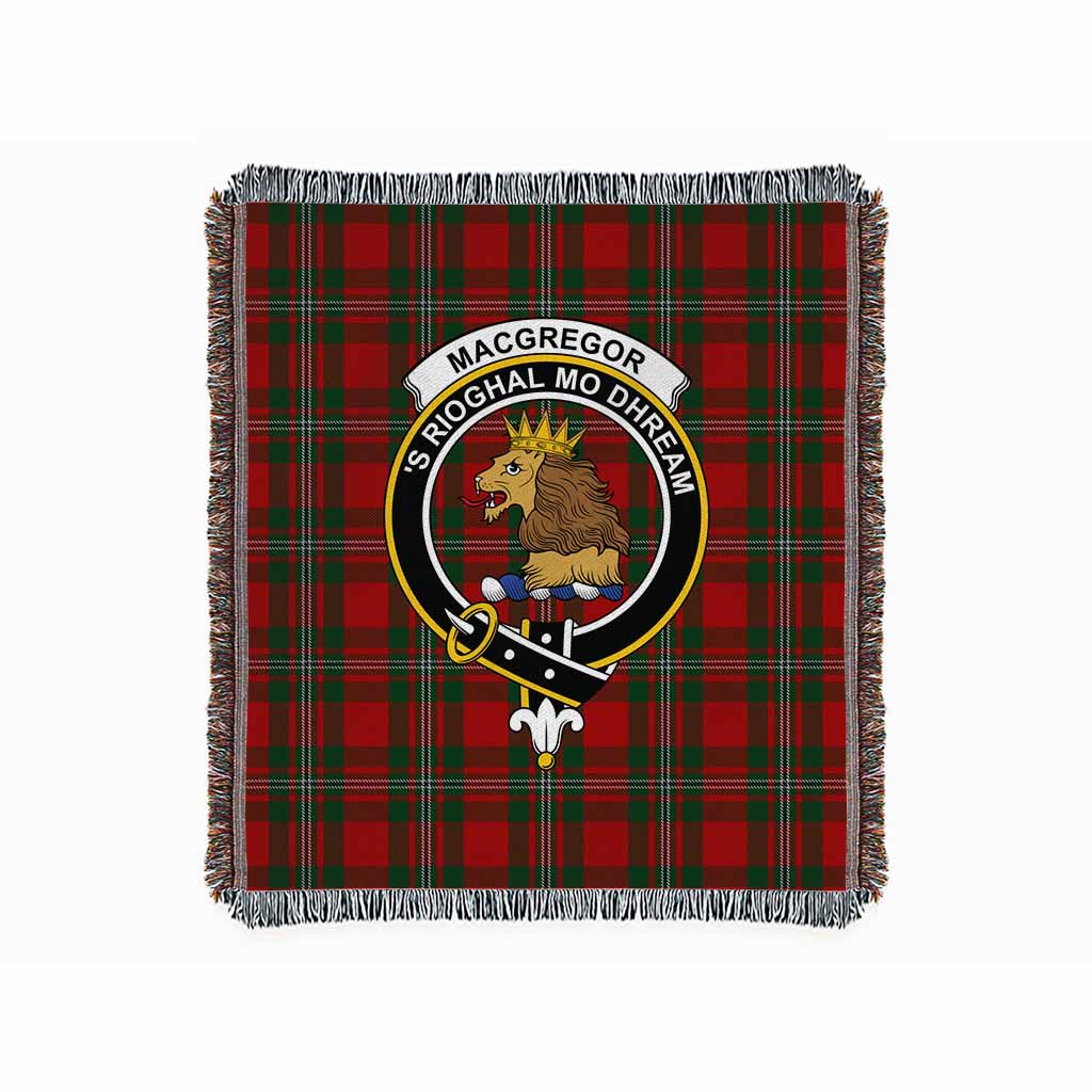 MacGregor (McGregor) Tartan Crest Woven Blanket M 51 x 60 inches 130 x 150cm - Tartan Vibes Clothing