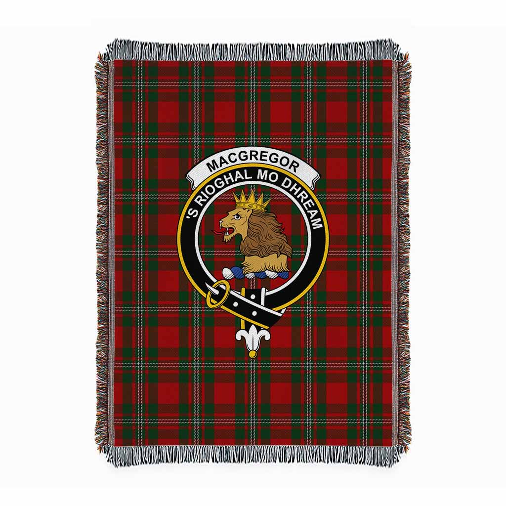 MacGregor (McGregor) Tartan Crest Woven Blanket XL 63 x 87 inches 160 x 200cm - Tartan Vibes Clothing