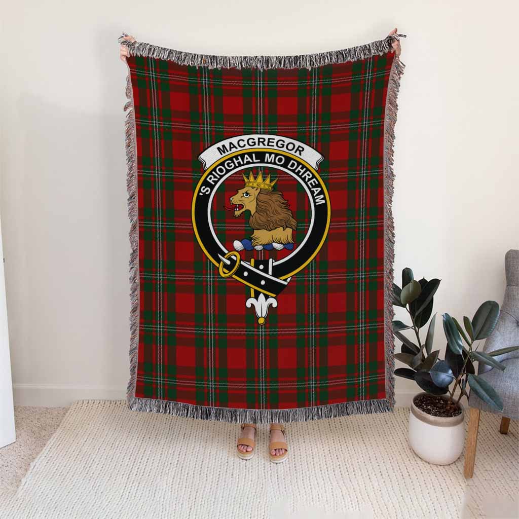 MacGregor (McGregor) Tartan Crest Woven Blanket - Tartan Vibes Clothing