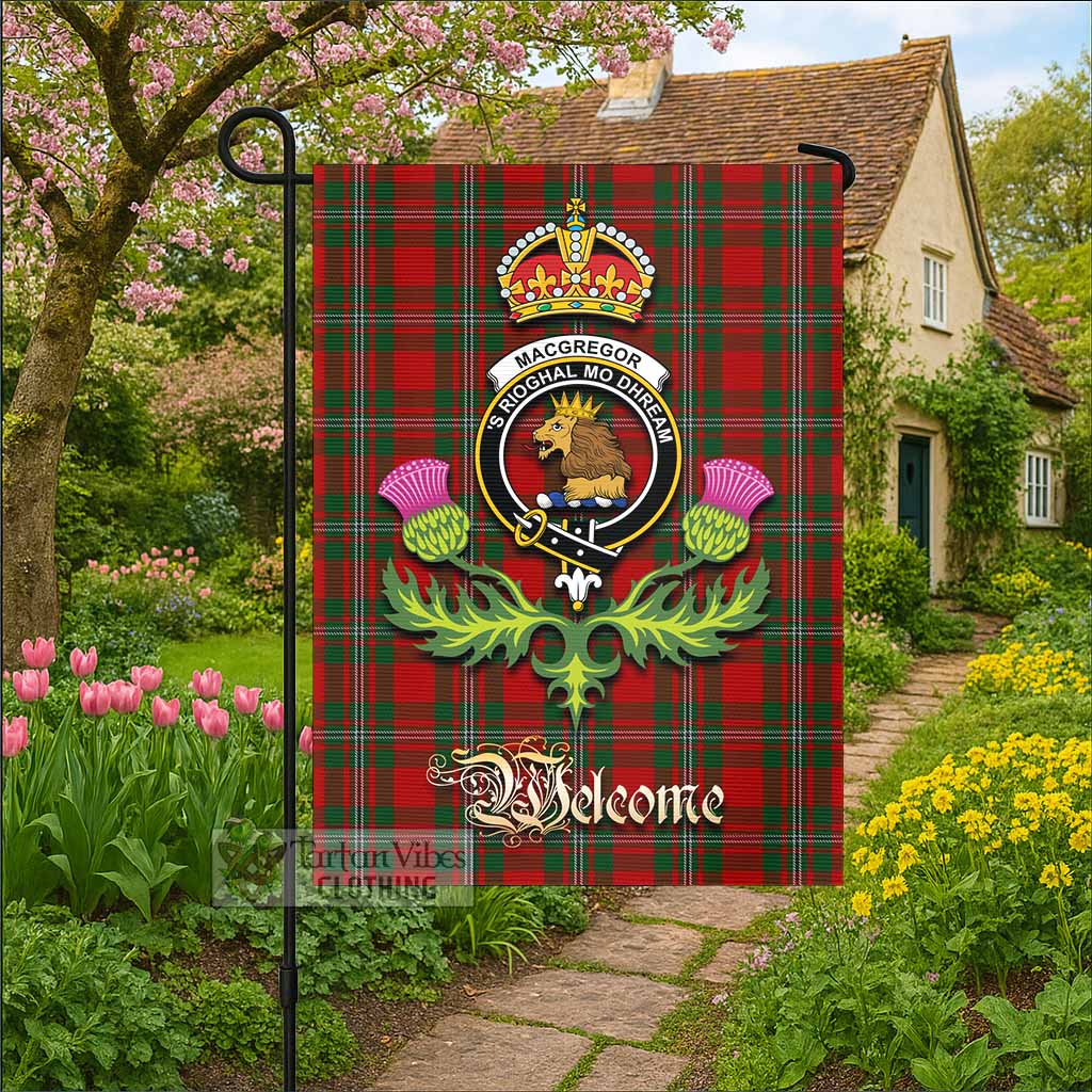 MacGregor (McGregor) Tartan Family Crest Garden Flag Royal Thistle Welcome Style - Tartan Vibes Clothing