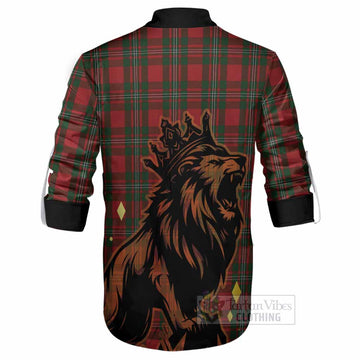MacGregor (McGregor) Tartan Family Crest Ghillie Shirt Crowned Lion Roaring