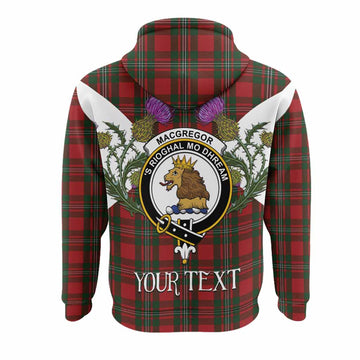 MacGregor (McGregor) Tartan Family Crest Hoodie Scottish Burns Night Thistle Floral