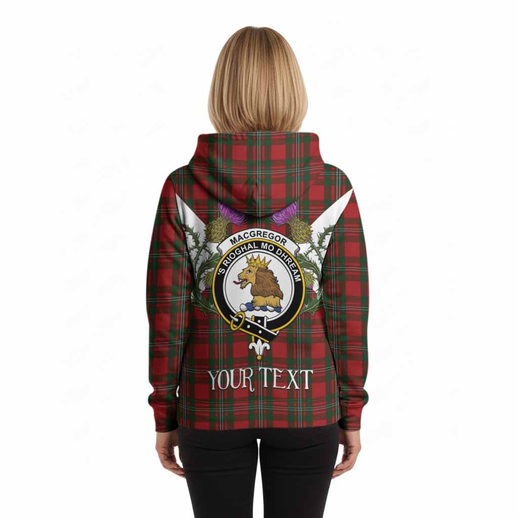 MacGregor (McGregor) Tartan Family Crest Hoodie Scottish Burns Night Thistle Floral
