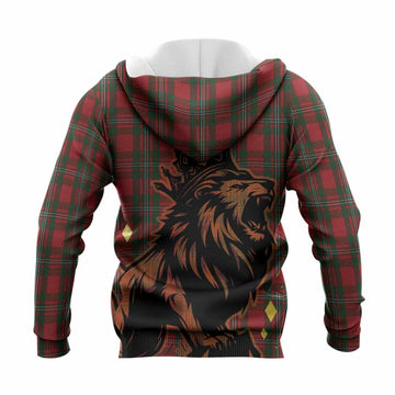 MacGregor (McGregor) Tartan Family Crest Knitted Hoodie Crowned Lion Roaring