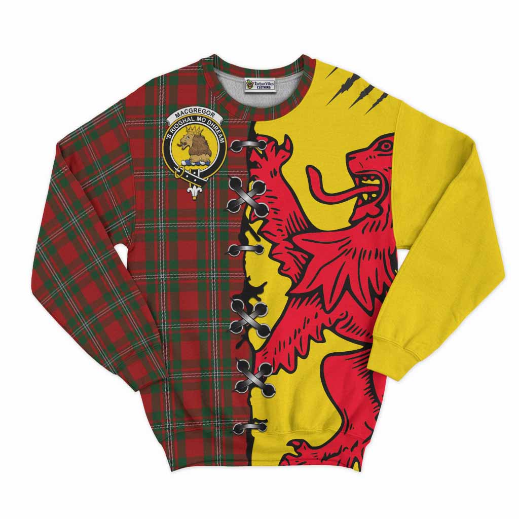 MacGregor (McGregor) Tartan Family Crest Sweatshirt Lion Rampant Honor - Tartan Vibes Clothing