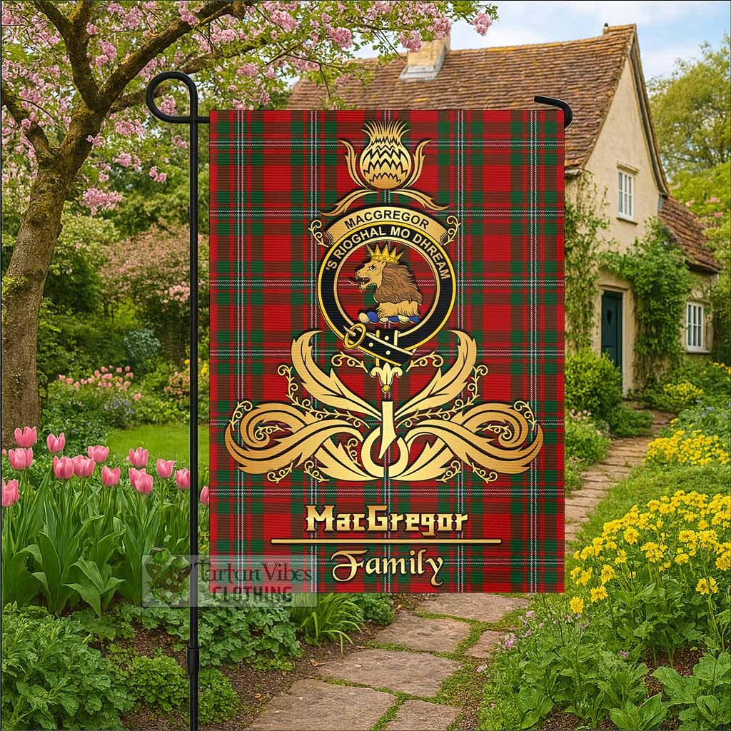 MacGregor (McGregor) Tartan Garden Flag with Highland Thistle Cherish Family Crest Style - Tartan Vibes Clothing