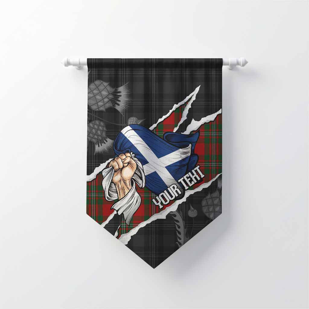MacGregor (McGregor) Tartan Gonfalon Hands with Scotland National Flags