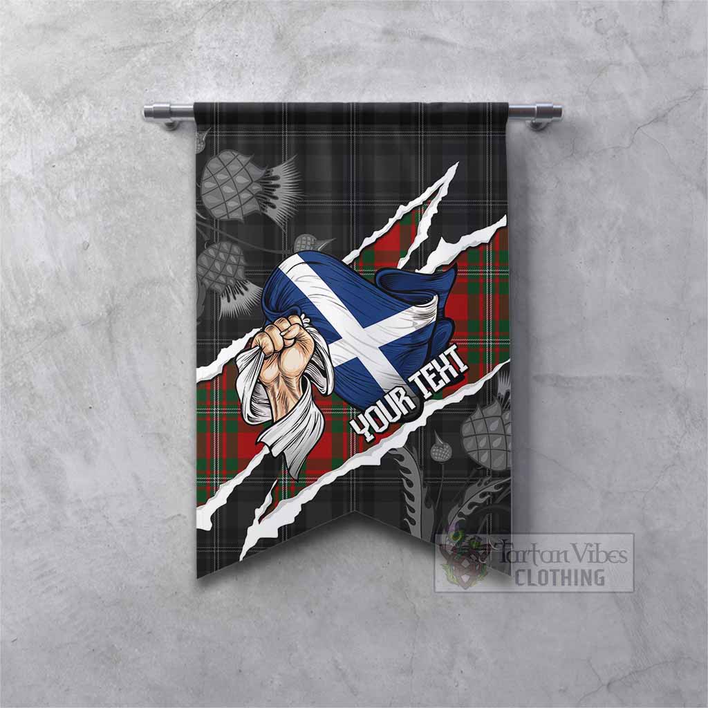 MacGregor (McGregor) Tartan Gonfalon Hands with Scotland National Flags