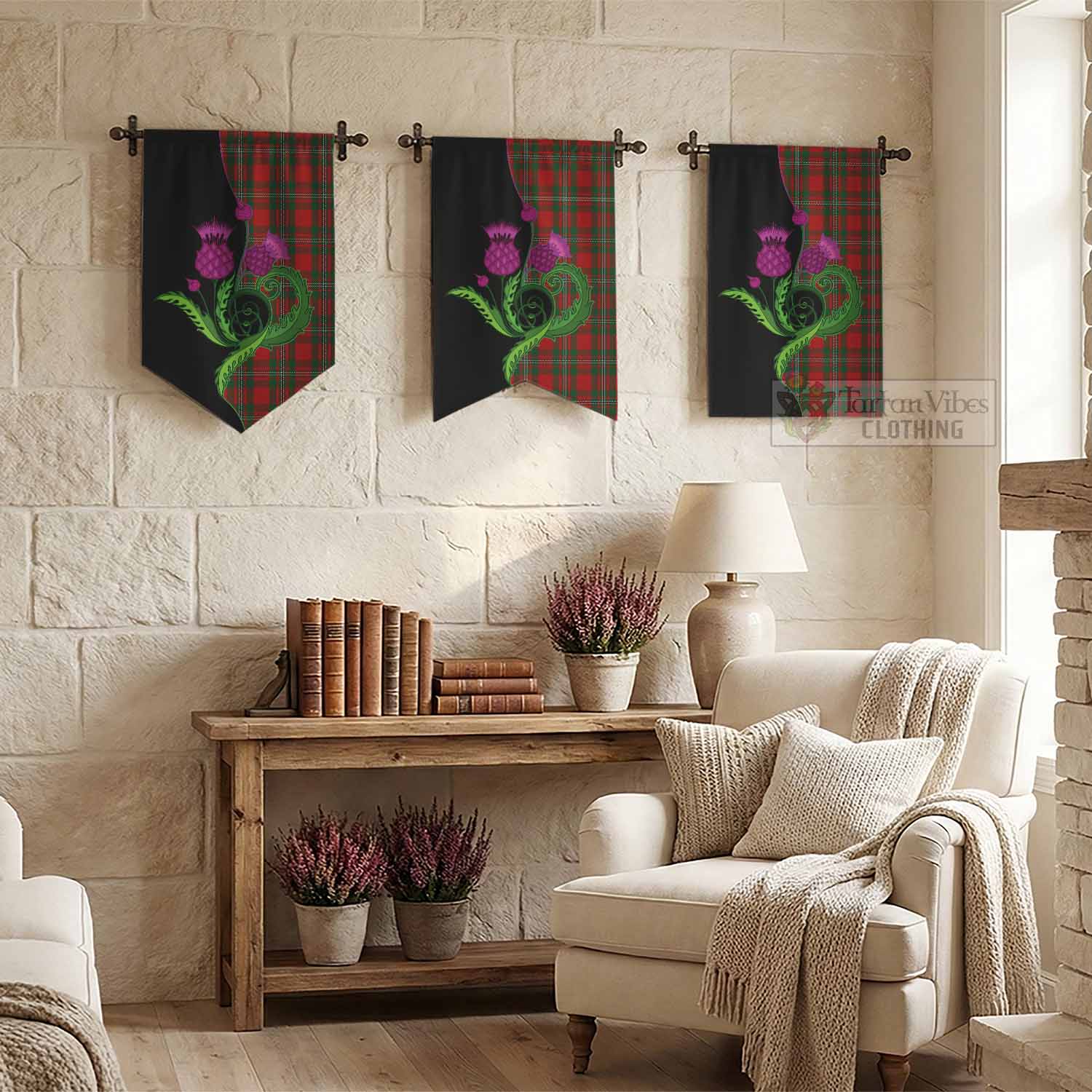 MacGregor (McGregor) Tartan Gonfalon Traditional Scottish Thistle - Tartan Vibes Clothing