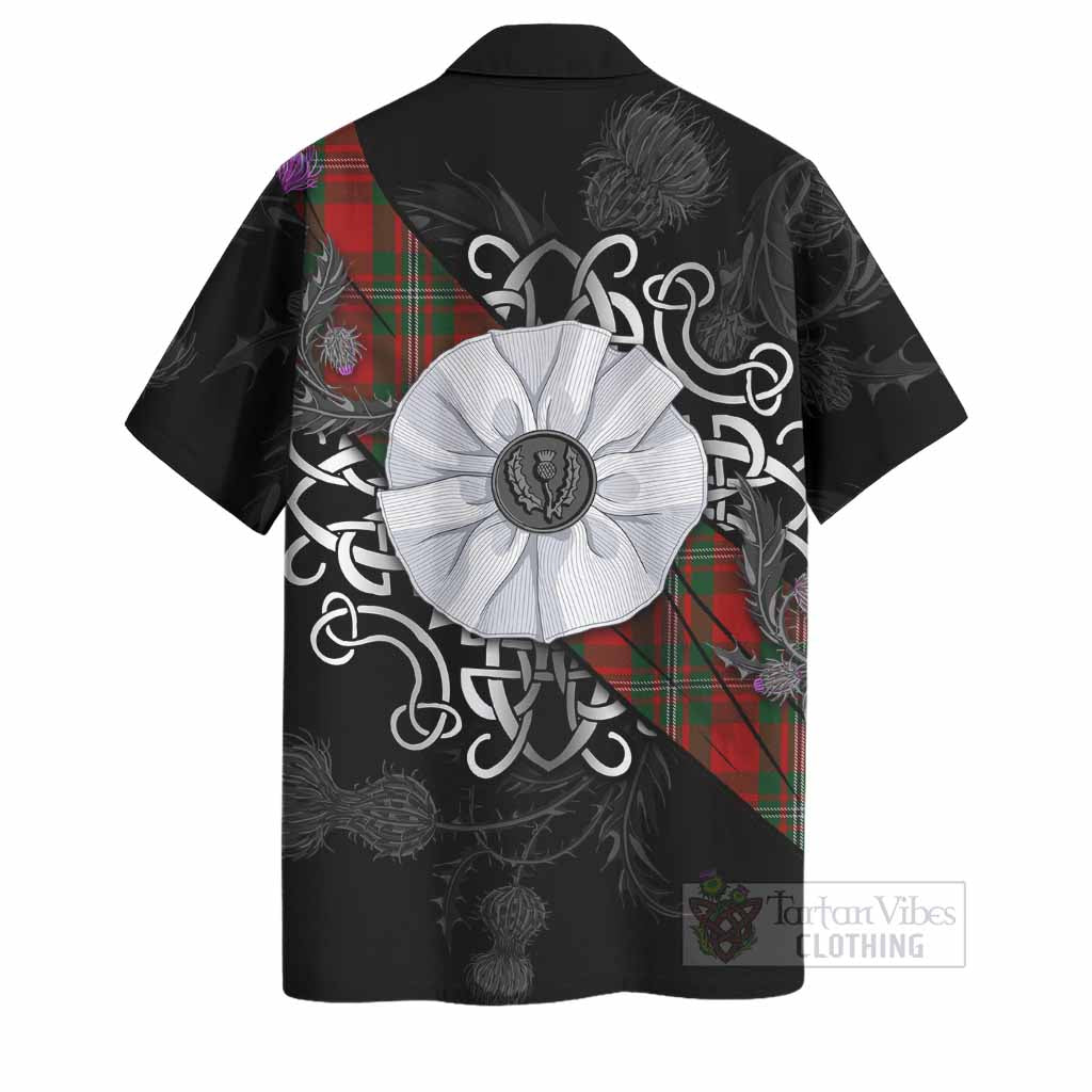 MacGregor (McGregor) Tartan Hawaiian Shirt Jacobite White Rose - Tartan Vibes Clothing