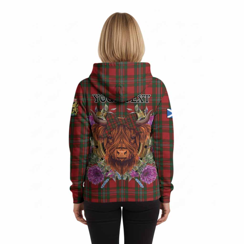 MacGregor (McGregor) Tartan Hoodie Scottish Thistle Heilan Coo