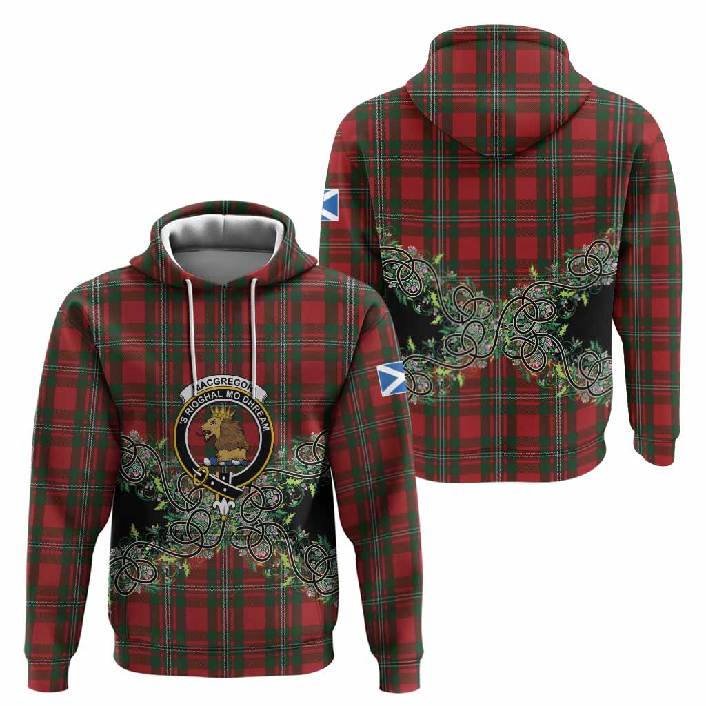 MacGregor (McGregor) Tartan Hoodie Thistle Scottish Spirit